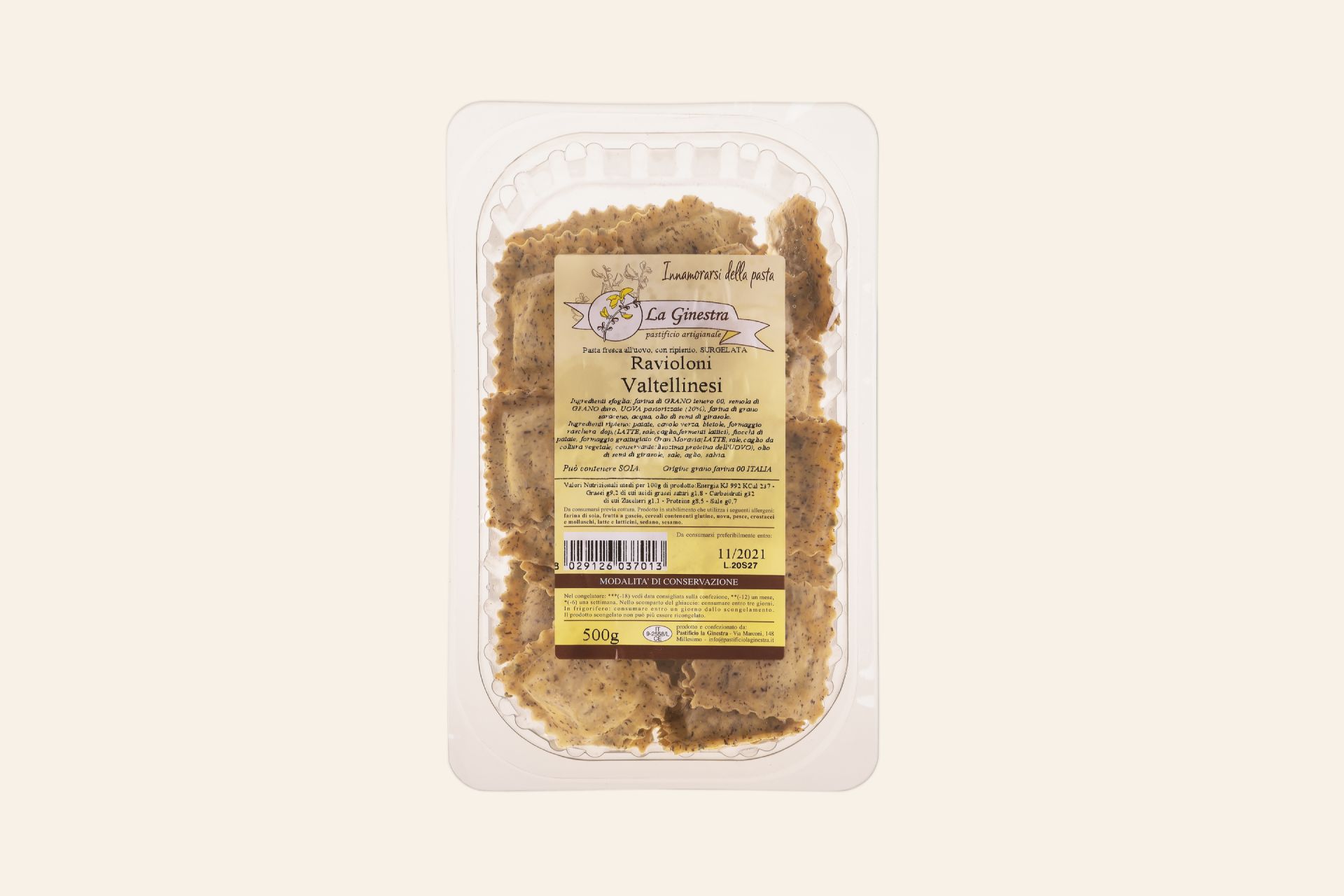 Ravioloni valtellinesi 3 confezione ravioli valtellinesi pastificio la ginestra