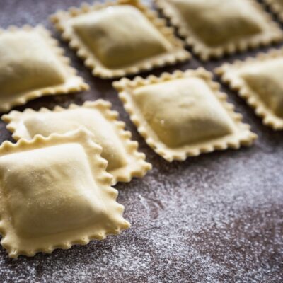 Gruppo ravioloni stracciatella burrata